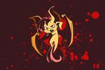  2016 bat_pony bat_wings fangs female flutterbat_(mlp) fluttershy_(mlp) fluttershythekind friendship_is_magic membranous_wings my_little_pony red_eyes slit_pupils solo wallpaper wings 