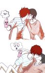  1boy 1girl digimon digimon_adventure_02 hetero kissing motomiya_daisuke red_hair short_hair yagami_hikari 