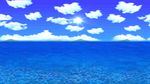  clouds ocean sun super_mario_64 super_mario_bros. water 