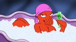  alien bath breasts bubble butt cleavage clothed clothing do-rag edna_(futurama) eyelashes female futurama looking_at_viewer open_mouth soap solo unknown_artist wine_glass 