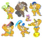  abs armpits biceps big_muscles brother brother_and_sister clothed clothing eyewear female glasses guzreuef iggy_koopa koopa koopaling larry_koopa lemmy_koopa ludwig_von_koopa male mario_bros morton_koopa_jr. muscular nintendo pecs roy_koopa scalie serratus sibling sister topless underwear video_games wand wendy_o_koopa 