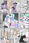  2016 anon breasts censored clothed clothing comic cutie_mark dialogue english_text equine fan_character feathered_wings feathers female feral friendship_is_magic fur green_eyes group hair hi_res horn horse human hybrid male mammal mascara_(oc) multicolored_hair my_little_pony necktie nude open_mouth pencils_(artist) pony princess_celestia_(mlp) purple_eyes tears text twilight_sparkle_(mlp) white_feathers white_fur winged_unicorn wings 