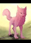  canine female fur loukaina loukaina_(character) mammal pink_fur simple_background solo tagme white_background wolf 