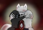  anthro blood canid canine canis clothing crying crystal dark fantasy farewell female fire fur gore hug hybrid male mammal mother pants parent pieced protecting ray_van_siegheart rorin_van_siegheart sibling son tears torned twins valerie_van_siegheart wildwolfproduction wolf 