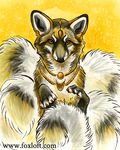  2016 ambiguous_gender canine feral fox foxfeather fur jewelry mammal necklace solo white_fur yellow_fur 