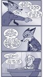 2016 angry anthro canine clothed clothing comic dialogue disney duo english_text female fox fur hair male mammal mayor_swinton mistermead nick_wilde pig police_uniform porcine text uniform zootopia 