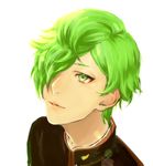  green_eyes green_hair male_focus solo touken_ranbu uguisumaru yuta_(kchimuuuuu) 