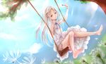  ano_hi_mita_hana_no_namae_wo_bokutachi_wa_mada_shiranai dress feet honma_meiko summer_dress vvsama 