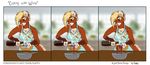  2016 alcohol beverage blonde_hair chest_tuft comic cooking female fur hair kappy mammal red_fur skunk solo tuft wine 