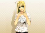  ahoge animated animated_gif artoria_pendragon_(all) blonde_hair fate/stay_night fate_(series) green_eyes puyo saber solo wallpaper 