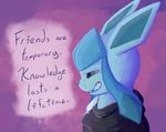  a6p blue_fur clothing eeveelution fan_character fur glaceon nintendo pok&eacute;mon poncho simple_background solo video_games 