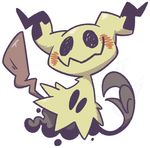  gen_7_pokemon mimikyu no_humans pokemon pokemon_(creature) shenanimation simple_background smile solo white_background 