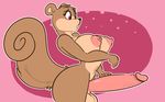  2016 areola balls big_breasts breasts dickgirl erect_nipples erection intersex komponi mammal nipples nude penis rodent squirrel 
