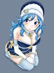  1girl blue_hair breasts cleavage fairy_tail female juvia_loxar solo 