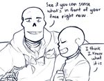  animated_skeleton bone clothing dialogue eli-sin-g_(artist) english_text eyes_closed flower fontcest male monochrome papyrus_(undertale) plant rose sans_(undertale) simple_background skeleton sofa text undead underswap undertale video_games 