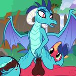  big_macintosh_(mlp) cutie_mark dragon ember_(mlp) equine female friendship_is_magic horse mammal my_little_pony niggerfaggot penetration vaginal vaginal_penetration 