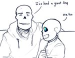  animated_skeleton blue_eyes bone clothing dialogue eli-sin-g_(artist) english_text male papyrus_(undertale) sans_(undertale) simple_background skeleton sofa text undead underswap undertale video_games 