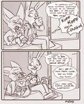  alcohol anthro beer beverage clothed clothing comic dialogue disney female finnick july_hopps_(mistermead) mistermead text zootopia 