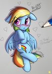  &lt;3 2016 blue_feathers blue_fur blush captainpudgemuffin cutie_mark english_text equine eyelashes feathered_wings feathers feral friendship_is_magic fur hair hooves horse mammal multicolored_hair my_little_pony pegasus pink_eyes pony rainbow_dash_(mlp) rainbow_hair simple_background solo text whitediamonds wings 
