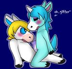  animal_crossing blush colton duo equine girly horn horse julian_(animal_crossing) male male/male mammal nintendo penis unicorn unknown_artist video_games 