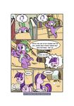  2014 burning-heart-brony comic dialogue dragon english_text equine female friendship_is_magic horn library male mammal my_little_pony rarity_(mlp) spike_(mlp) text twilight_sparkle_(mlp) winged_unicorn wings 