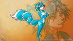  anthro armor blue_fur blue_hair bracers breasts butt canine dr_comet dutch_angle edit fangs female first_person_view fox fur green_eyes hair hanging_breasts hi_res krystal looking_at_viewer mammal nintendo nipples nude open_mouth presenting puffy_nipples solo star_fox teeth tongue video_games white_fur wide_hips 