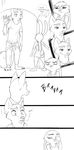  2016 angry anthro black_and_white canine claws clothed clothing comic dialogue digital_media_(artwork) disney english_text female fox fur hair hi_res inter_schminter jill_hopps judy_hopps lagomorph male mammal monochrome nick_wilde open_mouth paws rabbit simple_background size_difference speech_bubble spintherella standing text white_background zootopia 