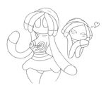  &lt;3 bit-small blush bottomless breasts clothed clothing female hi_res hood hoodie invalid_background invalid_tag lileep line_art nintendo pok&eacute;mon sketch tentacle_hair tentacles video_games wide_hips 