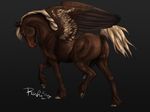  2015 anatomically_correct anatomically_correct_anus anatomically_correct_penis animal_genitalia animal_penis anus backsack balls black_background brown_eyes brown_feathers brown_fur digital_media_(artwork) equine equine_penis erection feathered_wings feathering feathers feral fur hooves looking_at_viewer male mammal mane medial_ring pegasus penis perineum puffy_anus quadruped rufciu side_view signature simple_background solo vein veiny_penis wings 
