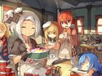  :q admiral_scheer_(zhan_jian_shao_nyu) ahoge annoyed apron aviere_(zhan_jian_shao_nyu) bare_shoulders black_gloves blonde_hair blue_hair blue_sweater can canned_food cannon chef_hat chibi closed_eyes closed_mouth cooking crossed_arms curtains cutting_board distress fish flat_cap fork garrison_cap gloves glowworm_(zhan_jian_shao_nyu) graf_spee_(zhan_jian_shao_nyu) hair_ornament hair_ribbon hairclip hat headwear holding hotpot indoors knife ladle lifebuoy lino-lin long_hair looking_at_another looking_down low_twintails lying multiple_girls necktie official_art on_stomach open_mouth peaked_cap picture_frame plate pot purple_eyes quincy_(zhan_jian_shao_nyu) red_hair red_neckwear ribbon ryuujou_(zhan_jian_shao_nyu) scarf shirt short_hair sitting sleeveless smile smoking spoken_skull standing striped striped_neckwear striped_scarf sukhbaatar_(zhan_jian_shao_nyu) sweatdrop sweater sweater_vest tin_can tomato tongue tongue_out torpedo turret twintails vittorio_veneto_(zhan_jian_shao_nyu) white_hair white_hat white_shirt window wooden_chair wooden_table worried zhan_jian_shao_nyu 