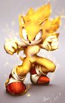  anthro black_nose clothing footwear gloves hedgehog male mammal myly14 red_eyes signature smile solo sonic_(series) sonic_the_hedgehog 