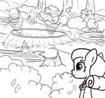  backpack bushes crater cub earth_pony emerald_jewel(colt_quest) equine fan_character ficficponyfic horse jewelry male mammal my_little_pony necklace pony smoke solo young 