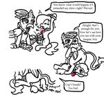  avian balls cub earth_pony emerald_jewel(colt_quest) equine facesitting fan_character female ficficponyfic gryphon horse male mammal my_little_pony penis pony text young 