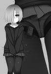  :&lt; ass bad_id bad_pixiv_id blush collarbone covering covering_crotch greyscale highres hood hood_down hoodie idolmaster idolmaster_cinderella_girls mapar monochrome multiple_views panties panties_under_pantyhose pantyhose pussy_juice shirasaka_koume skirt thigh_gap trembling underwear vibrator vibrator_under_clothes vibrator_under_panties 