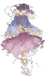  closed_eyes dithering eyes kimochi komeiji_satori purple_hair short_hair slippers solo touhou 