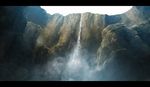  bad_id bad_pixiv_id landscape letterboxed no_humans original realistic rock scenery sky water waterfall 