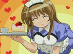  cake momose_kurumi pani_poni_dash tagme waitress 