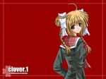  bangs clover_(game_cg) highres long_sleeves nishimata_aoi school_uniform solo wallpaper 