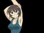  azudai azumanga_daioh black kagura swimsuit 