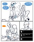  ... animated_skeleton blush bone clothing comic dialogue eli-sin-g_(artist) english_text fontcest half-naked imminent_sex male male/male papyrus_(undertale) sans_(undertale) skeleton sweat text undead undertale video_games 