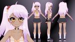  1girl 3d character_sheet chloe_von_einzbern dark_skin fate/kaleid_liner_prisma_illya fate_(series) gs-mantis orange_eyes pink_hair tagme 