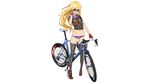  bicycle blonde_hair cameltoe erect_nipples hitomi_kazuya sunglasses thighhighs 