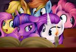  applejack_(mlp) blonde_hair blue_eyes blue_fur book candle equine eyelashes female feral fire fluttershy_(mlp) friendship_is_magic fur green_eyes grennadder hair hate hooves horn horse invalid_tag mammal multicolored_hair my_little_pony open_mouth orange_fur pink_eyes pink_fur pink_hair pinkie_pie_(mlp) pony purple_fur rainbow_dash_(mlp) rainbow_hair rarity_(mlp) twilight_sparkle_(mlp) unicorn white_fur yellow_fur 