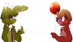  2016 animatronic balloon canine caramelcraze digital_media_(artwork) five_nights_at_freddy&#039;s five_nights_at_freddy&#039;s_3 fox foxy_(fnaf) lagomorph machine mammal rabbit robot springtrap_(fnaf) video_games 