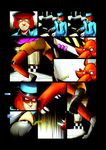 2016 animatronic bonnie_(fnaf) brianxkaren canine comic digital_media_(artwork) english_text facial_hair five_nights_at_freddy&#039;s five_nights_at_freddy&#039;s:_the_day_shift fox foxy_(fnaf) hi_res human lagomorph machine male mammal mike_schmidt rabbit robot text video_games 