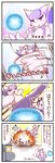  ball bisharp comic energy gen_3_pokemon gen_5_pokemon glalie highres mienshao no_humans partially_translated pokemon pokemon_(creature) sougetsu_(yosinoya35) translation_request 