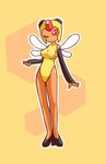  arthropod bee clothed clothing female footwear high_heels insect nekuzx nintendo pok&eacute;mon vespiquen video_games 