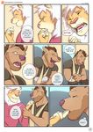  anthro bastian_(leobo) canine comic cum_eating feline finger_suck leobo lion male male/male mammal romeo_(leobo) 