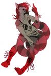  anthro boots cat clothed clothing ear_piercing fangs feline female footwear hybrid looking_at_viewer mammal open_mouth piercing piranhapettingzoo raccoon simple_background sketch solo striped_tail stripes teeth tongue torn_clothing white_background 