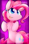  blue_eyes chest_tuft cutie_mark dshou equine female feral friendship_is_magic fur hair happy hooves horse mammal my_little_pony open_mouth pink_fur pink_hair pinkie_pie_(mlp) pony solo teeth tongue tuft 